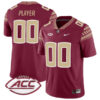 Custom Florida State Seminoles Football Garnet Alumni Jersey w/ ACC Patch - All Stitched