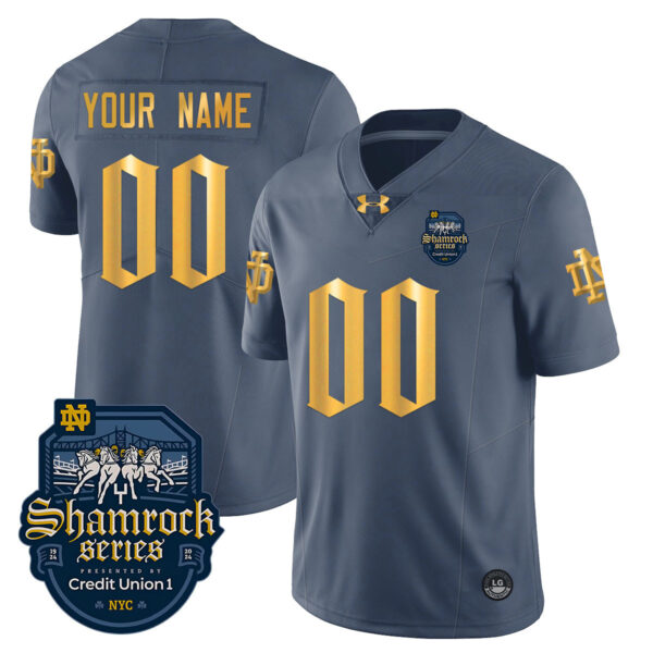 Custom Notre Dame Fighting Irish Football 2024 Shamrock Series Jersey - All Stitched