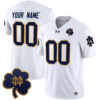 Custom Notre Dame Fighting Irish Football White Vapor F.U.S.E Limited Jersey - All Stitched