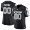 Custom West Virginia Mountaineers Football Black Coal Rush Jersey - All Stitched