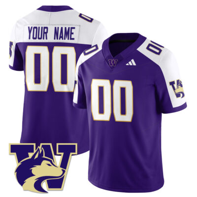 Custom Washington Huskies Football Purple Alt Vapor F.U.S.E Limited Jersey - All Stitched