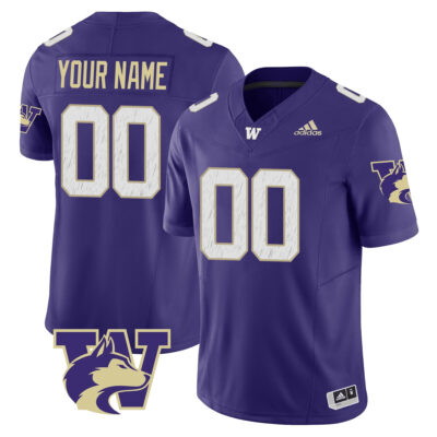 Custom Washington Huskies Football Purple Limited Jersey - All Stitched