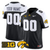 Custom Iowa Hawkeyes Football Alternate Black Vapor F.U.S.E Limited Jersey w/ B1G Patch - All Stitched