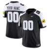 Custom Iowa Hawkeyes Football Alternate Black Vapor F.U.S.E Limited Jersey - All Stitched