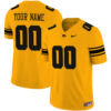 Custom Iowa Hawkeyes Football Gold Vapor Limited Jersey - All Stitched