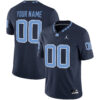 Custom North Carolina Tar Heels Football Navy Alternate Game Jersey - All Stitched