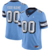Custom North Carolina Tar Heels Football Carolina Blue Retro Game Jersey - All Stitched