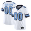 Custom North Carolina Tar Heels Football White Retro Game Jersey - All Stitched