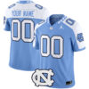 Custom North Carolina Tar Heels Football Alternate Carolina Blue Limited Jersey - All Stitched