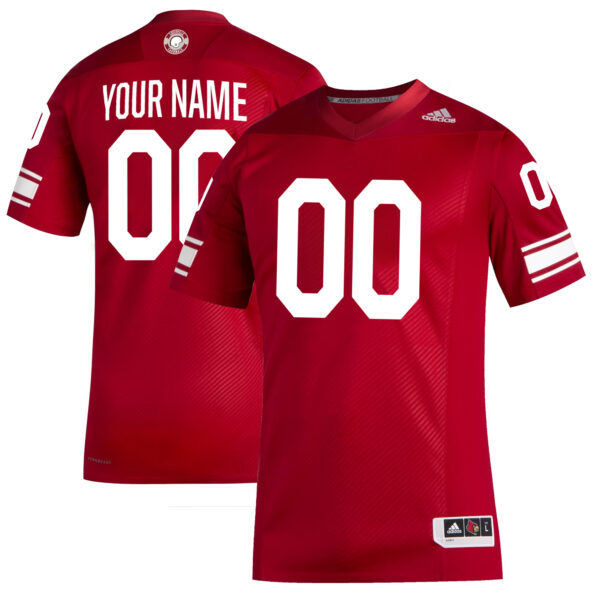 Custom Louisville Cardinals Football Red Alternate Game Jersey - All Stitched