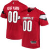 Custom Louisville Cardinals Football Red Premier Jersey - All Stitched