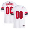 Custom Louisville Cardinals Football White Premier Jersey - All Stitched