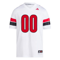 Alternative view of Custom Louisville Cardinals Football White Premier Jersey - All Stitched