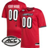 Custom Louisville Cardinals Football Cardinal Premier Strategy Jersey w/ ACC Patch - All Stitched