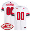 Custom Louisville Cardinals Football White Premier Jersey w/ ACC Patch - All Stitched