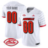 Custom Louisville Cardinals Football White Limited Jersey w/ ACC Patch - All Stitched