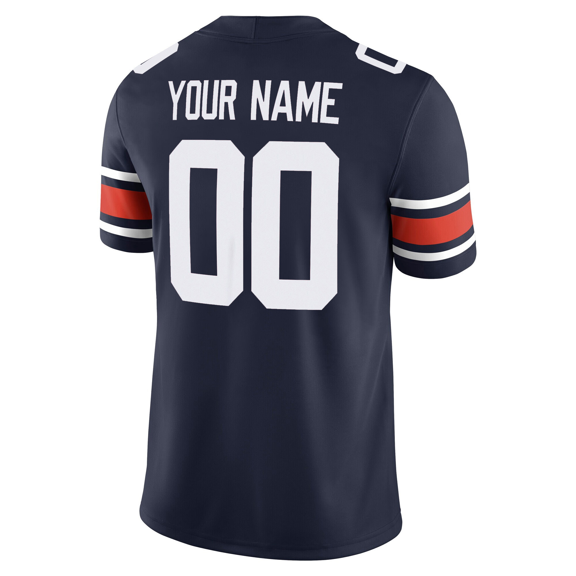 Custom Auburn Tigers Football Navy Home Game Jersey w/ SEC Patch - All Stitched - Image 3