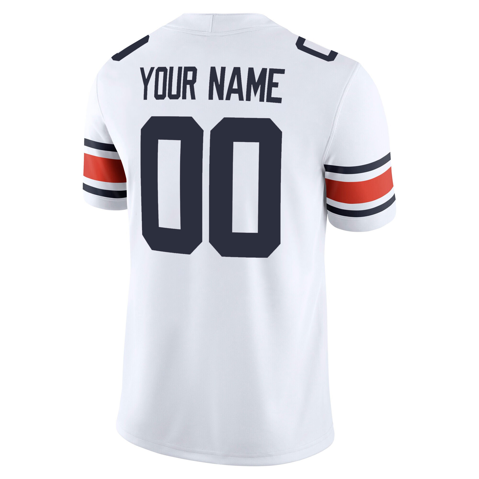 Custom Auburn Tigers Football White Away Game Jersey w/ SEC Patch - All Stitched - Image 3