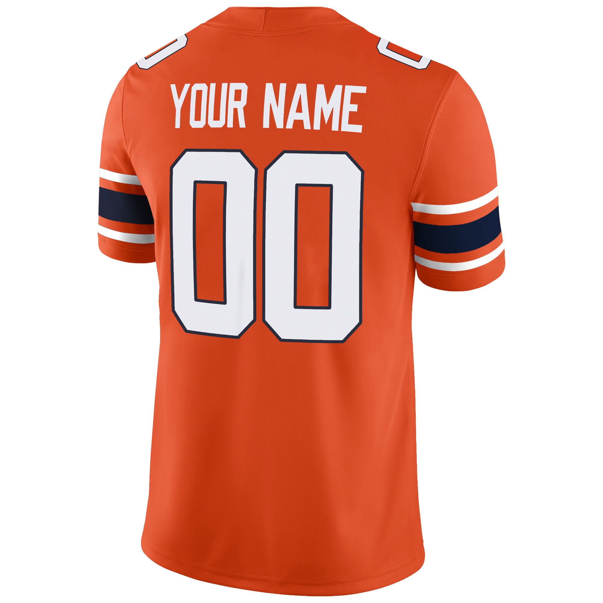 Custom Auburn Tigers Football Orange Alternate Game Jersey w/ SEC Patch - All Stitched - Image 3