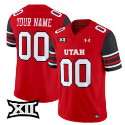 Custom Utah Utes Football Red Vapor Limited Jersey - All Stitched