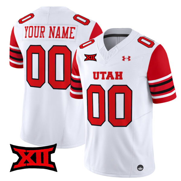 Custom Utah Utes Football White Vapor Limited Jersey - All Stitched