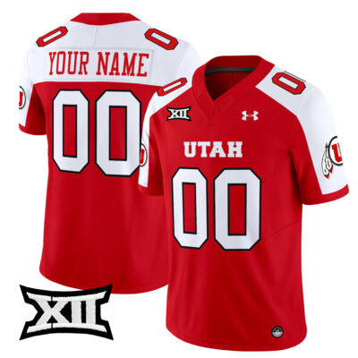 Custom Utah Utes Football Red Alternate Vapor Limited Jersey - All Stitched