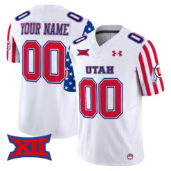 Custom Utah Utes Football American Style White Jersey - All Stitched