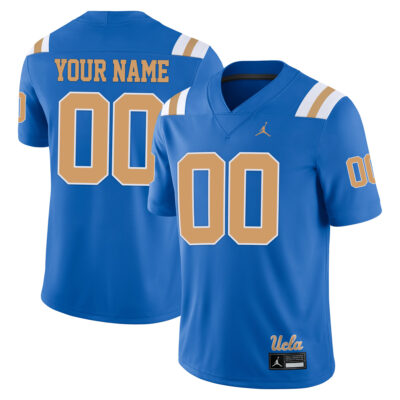 Custom UCLA Bruins Football Blue Home Jersey - All Stitched