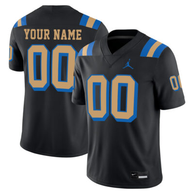 Custom UCLA Bruins Football Black Alternate Jersey - All Stitched