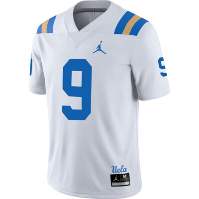 Alternative view of Nico Iamaleava UCLA Bruins Football White Away Jersey - All Stitched