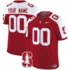 Custom Stanford Cardinal Football Cardinal Alternate Vapor Limited Jersey - All Stitched