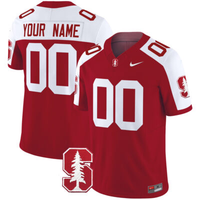 Custom Stanford Cardinal Football Cardinal Alternate Vapor Limited Jersey - All Stitched