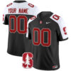Custom Stanford Cardinal Football Black Alternate Vapor Limited Jersey - All Stitched
