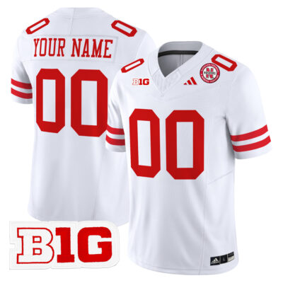 Custom Nebraska Cornhuskers Football White Vapor Limited Jersey - All Stitched