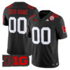 Custom Nebraska Cornhuskers Football Black Vapor Limited Jersey - All Stitched