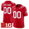 Custom Nebraska Cornhuskers Football Scarlet Limited Jersey - All Stitched