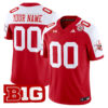 Custom Nebraska Cornhuskers Football Scarlet Alternate Limited Jersey - All Stitched
