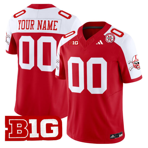 Custom Nebraska Cornhuskers Football Scarlet Alternate Limited Jersey - All Stitched