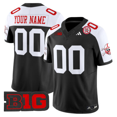 Custom Nebraska Cornhuskers Football Black Alternate Limited Jersey - All Stitched