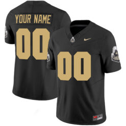 Custom Purdue Boilermakers Football Black Vapor Limited Jersey - All Stitched