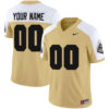 Custom Purdue Boilermakers Football Gold Alternate Vapor Limited Jersey - All Stitched
