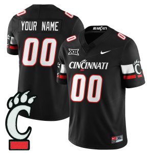 Custom Cincinnati Bearcats Football Black Limited Jersey - All Stitched