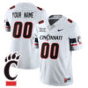 Custom Cincinnati Bearcats Football White Limited Jersey - All Stitched