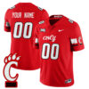 Custom Cincinnati Bearcats Football Red Limited Jersey - All Stitched