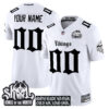 Custom Minnesota Vikings White Gothic Limited Jersey - All Stitched