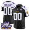 Custom Minnesota Vikings King Of The North Alternate Black Limited Jersey - All Stitched
