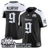 J.J. McCarthy Minnesota Vikings Alternate Black Gothic Limited Jersey - All Stitched