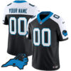 Custom Carolina Panthers Carolina State Black Alternate Vapor Limited Jersey - All Stitched