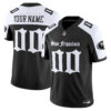 Custom San Francisco 49ers Gothic Alternate Black Vapor Limited Jersey - All Stitched