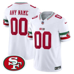 Custom San Francisco 49ers Mexico White Vapor Limited Jersey - All Stitched